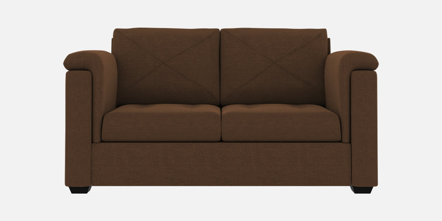 Andres Fabric 2 Seater Sofa In Chestnut Brown Colour - Febonic Living