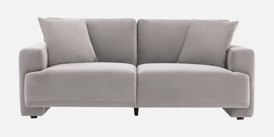 Kosta Velvet 2 Seater Sofa In Pearl Grey Colour - Febonic Living