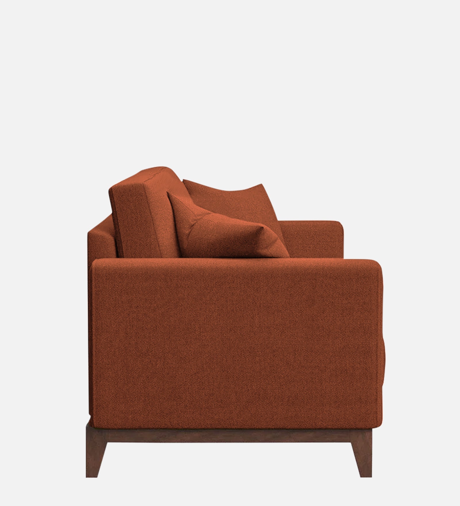 Luca Fabric 1 Seater Sofa in Royal Orange Colour