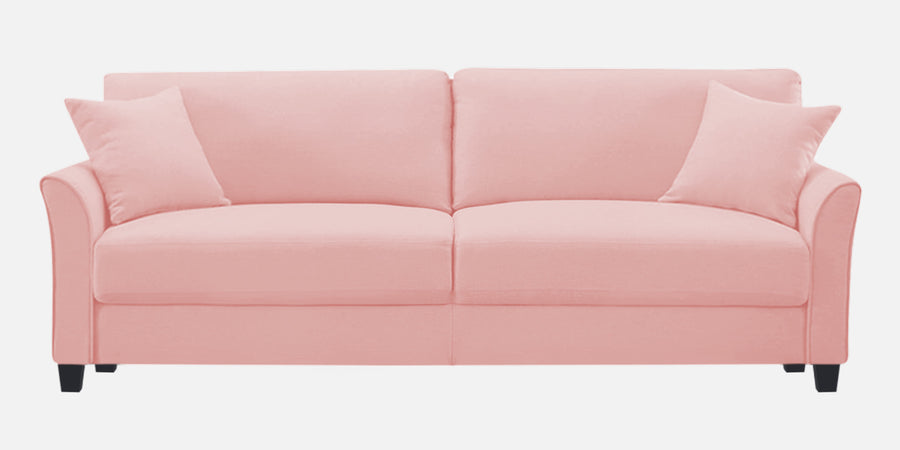 Daroo Velvet 3 Seater Sofa In Millennial Pink Colour - Febonic Living