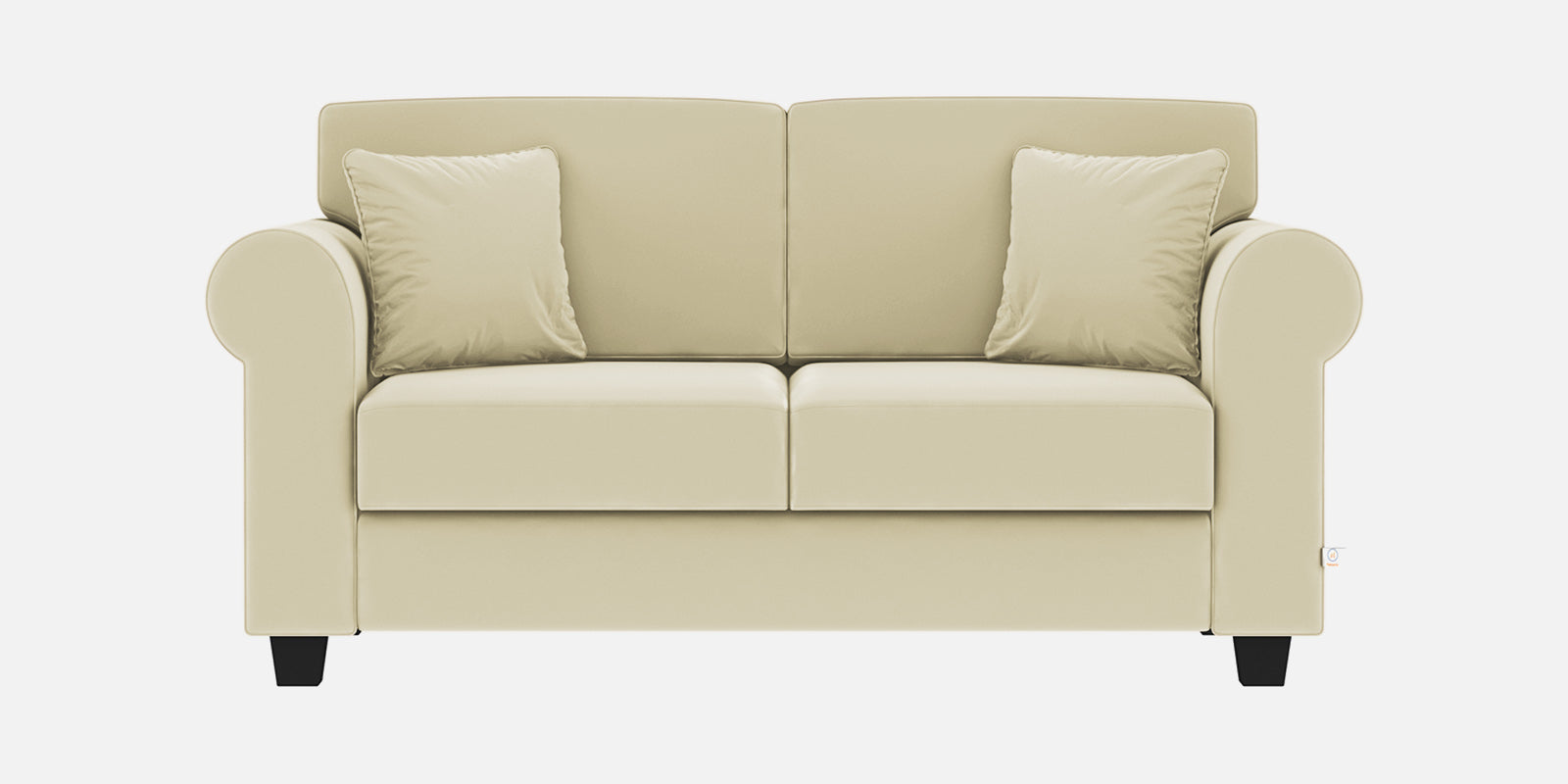 Numonk Velvet 2 Seater Sofa in Warm White Colour