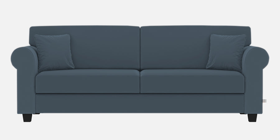 Numonk Velvet 3 Seater Sofa In Oxford Blue Colour - Febonic Living