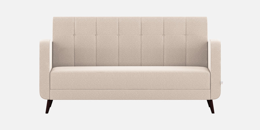 Wiki Velvet 3 Seater Sofa In Camel Beige Colour - Febonic Living