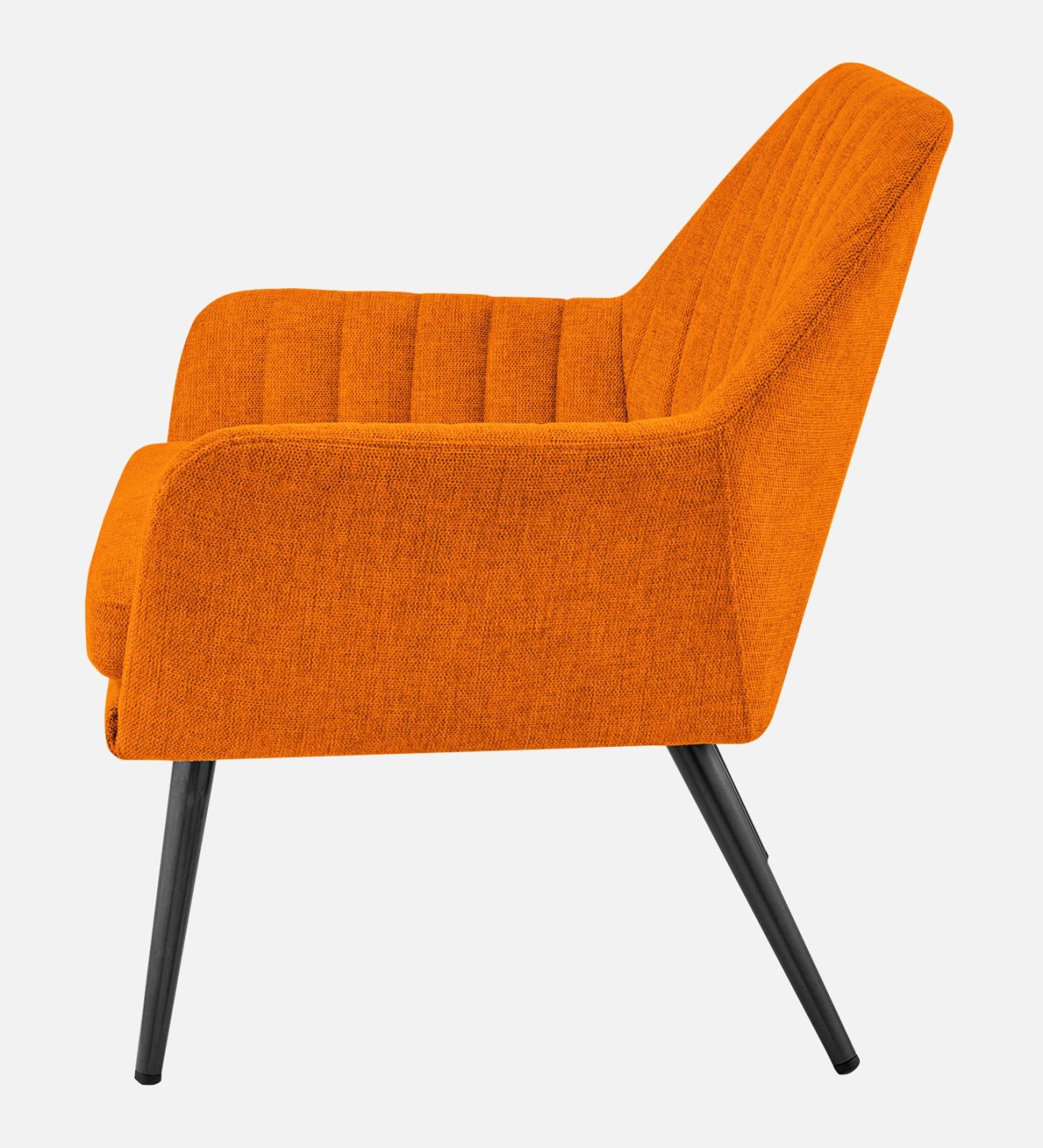 Bella Fabric Arm Chair In Vivid Orange Colour