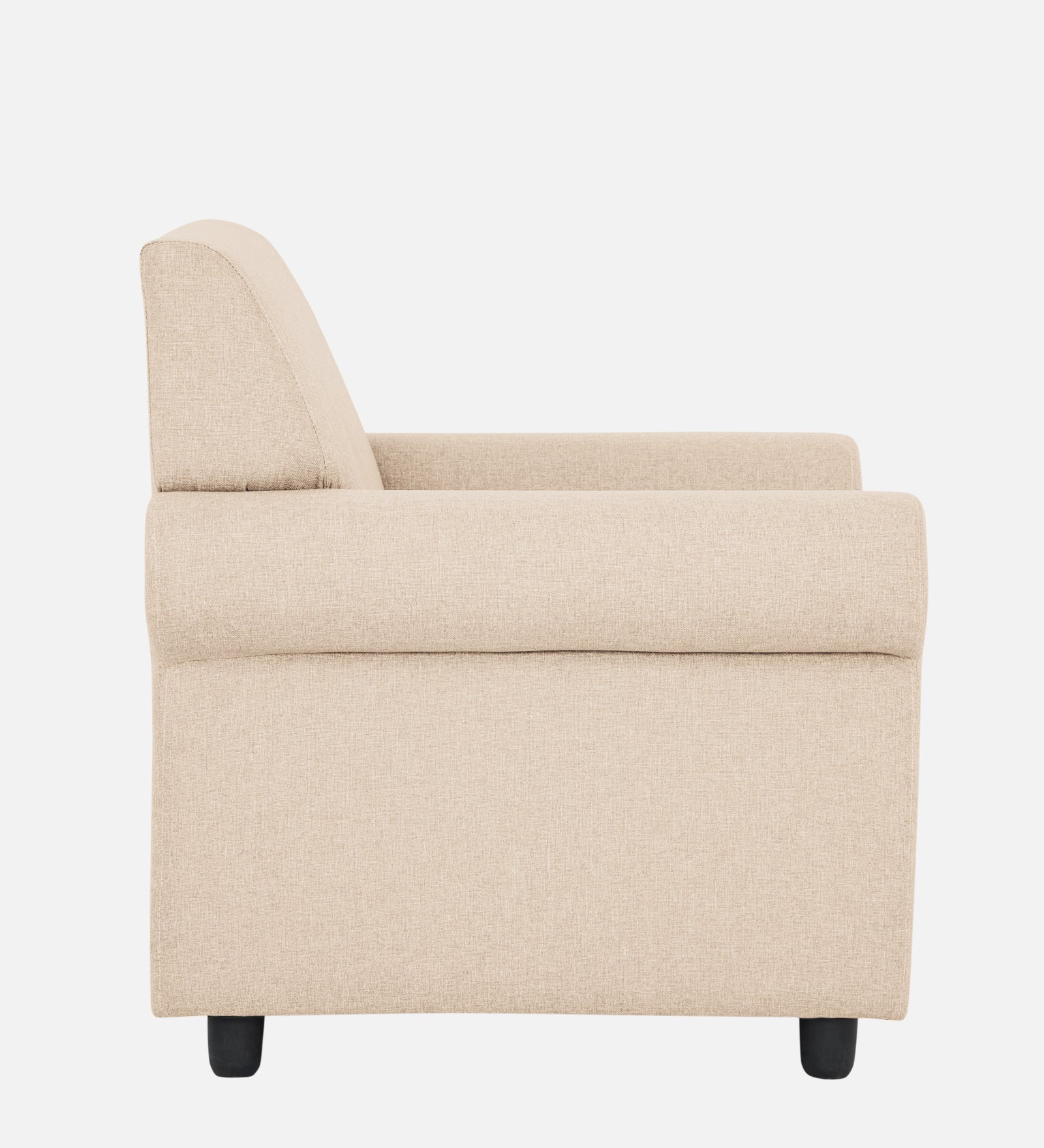 Ribby Fabric 1 Seater Sofa in Woom Beige Colour