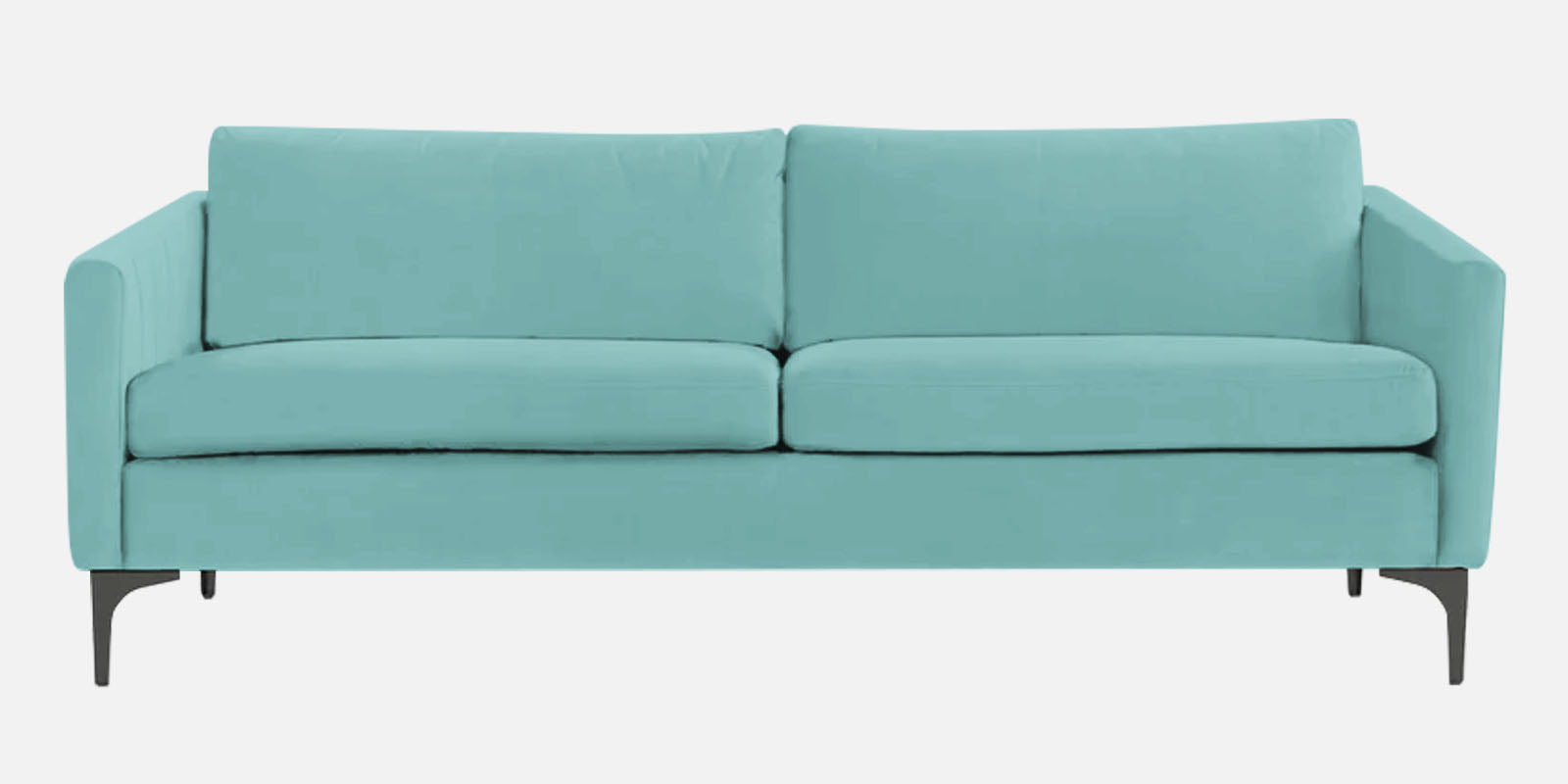 Haru Velvet 3 Seater Sofa in Barmunda Aqua Colour