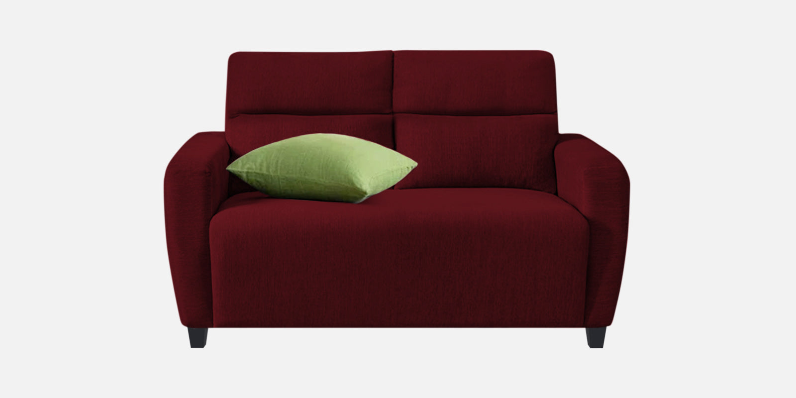 Bakadi Fabric 2 Seater Sofa in Ruby Red Colour