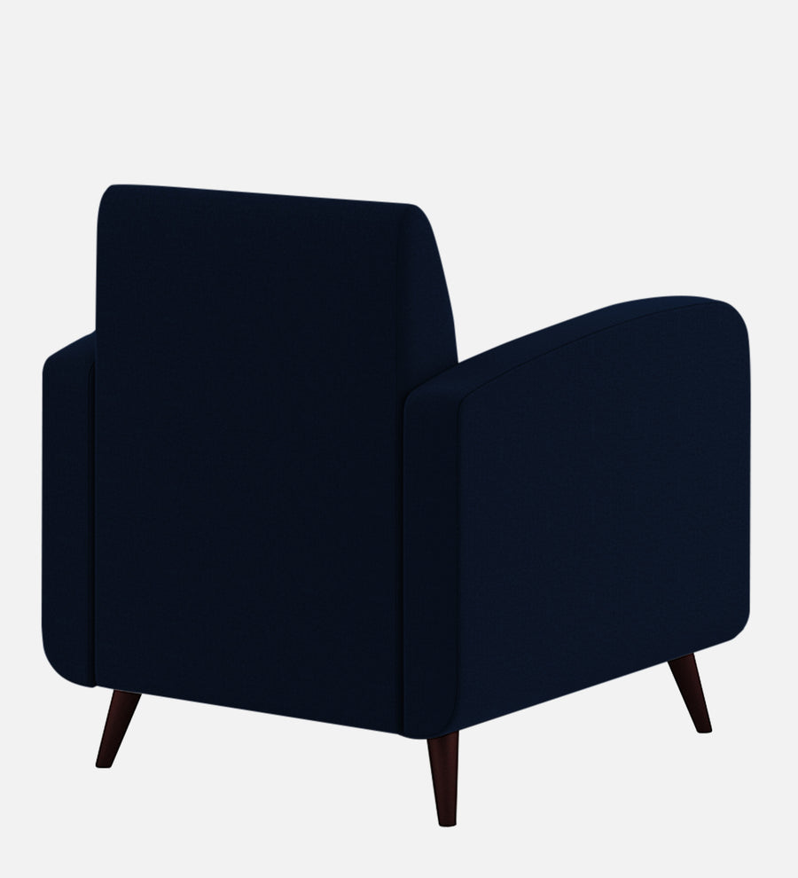 Wiki Velvet 1 Seater Sofa In Dark Blue Colour - Febonic Living