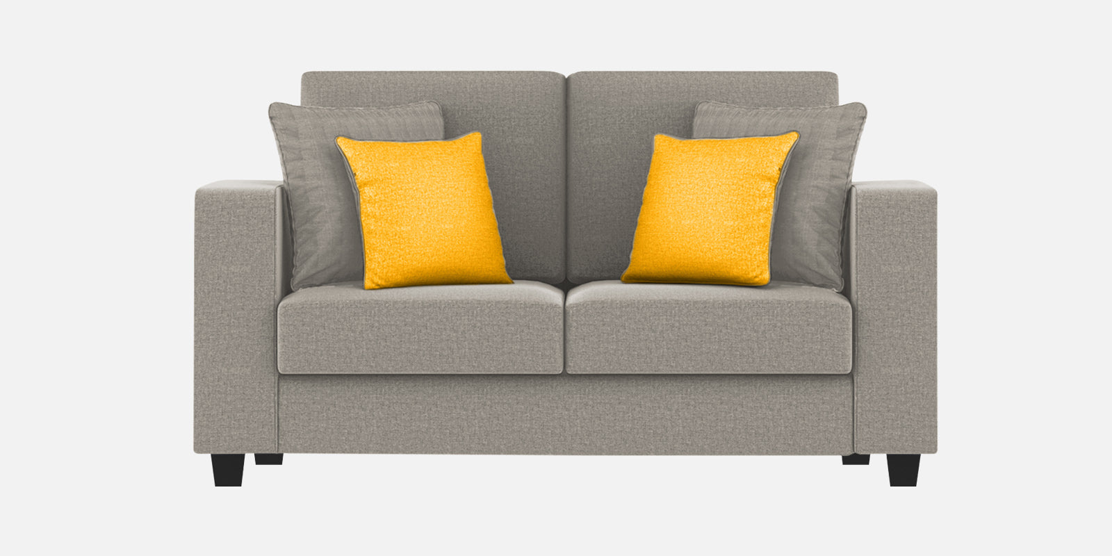 Nabi Fabric 2 Seater Sofa In Lit Grey Colour