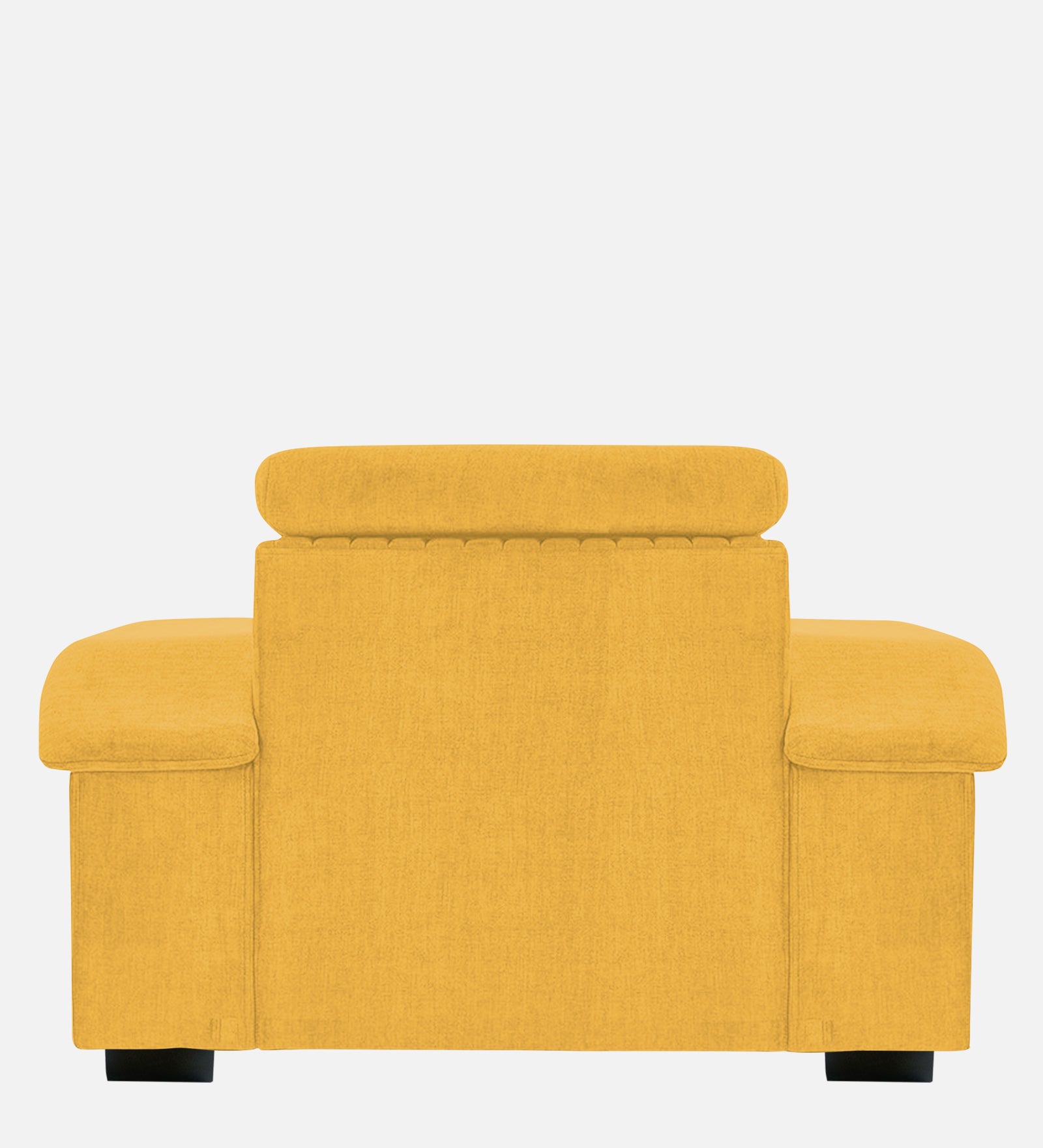Draco Fabric 1 Seater Sofa In  Bold Yellow Colour - Febonic Living