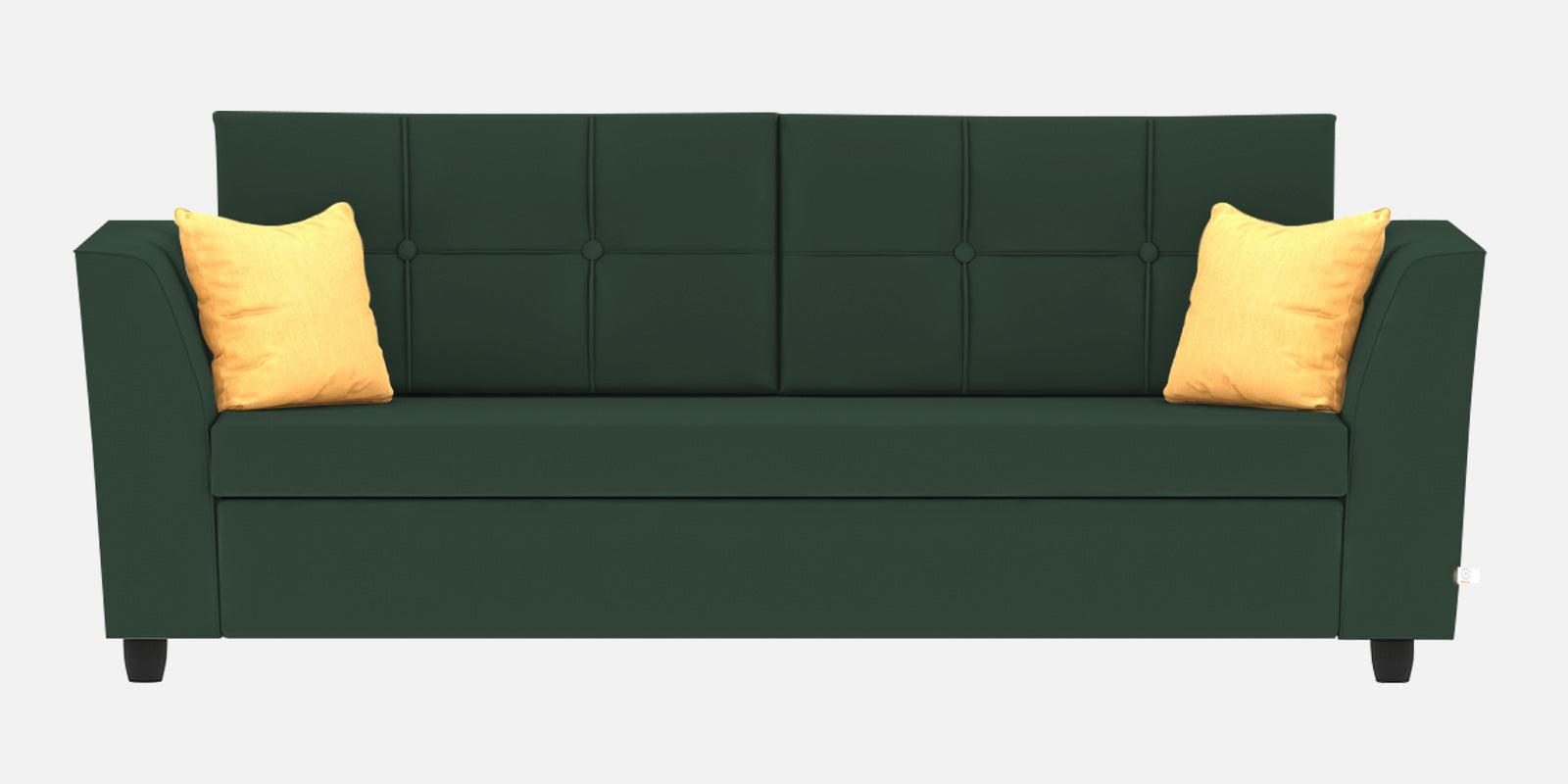 Nestin Velvet 3 Seater Sofa in Amazon Green Colour