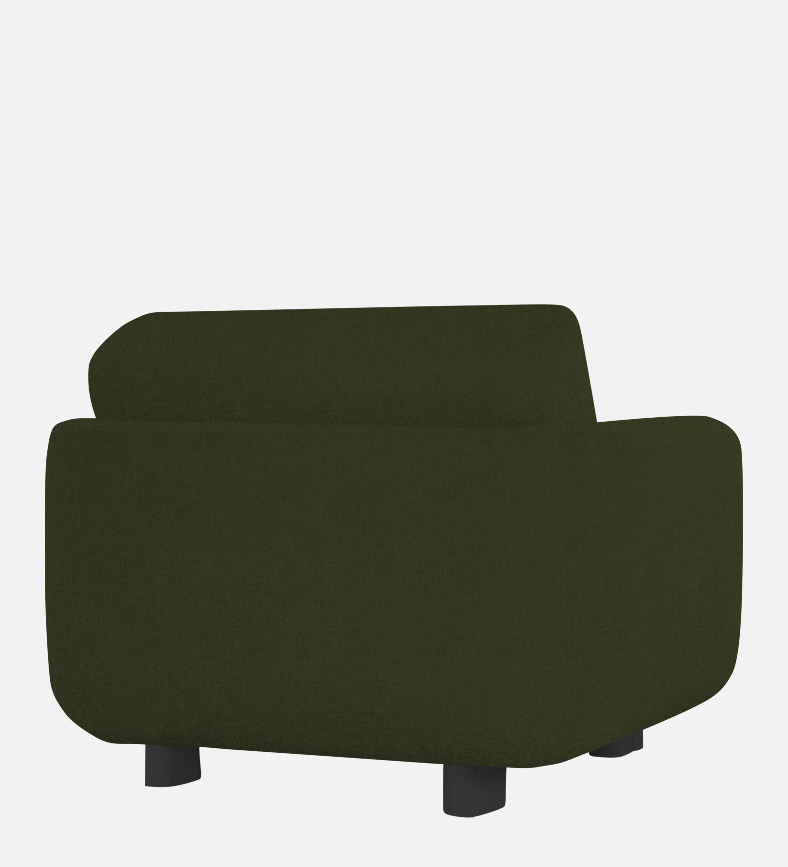Varu Fabric 1 Seater Sofa In  Olive Green Colour - Febonic Living