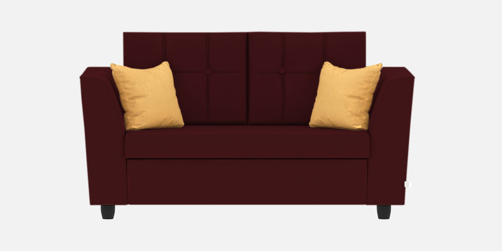 Nestin Velvet 2 Seater Sofa in Blood Maroon Colour