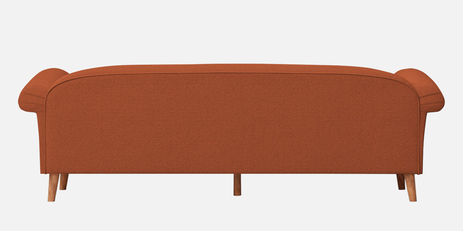 Barber Fabric 3 Seater Sofa In Royal Orange Colour - Febonic Living