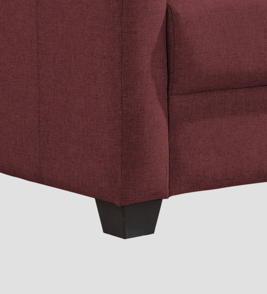 Devo Fabric 1 Seater Sofa In Blaze Red Colour - Febonic Living