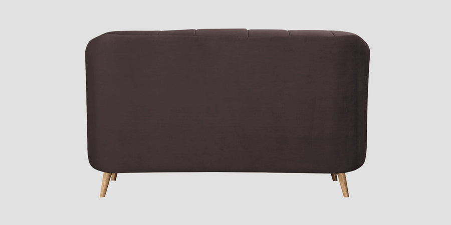 Kaylee Velvet 2 Seater Sofa In Mocha Brown Colour - Febonic Living