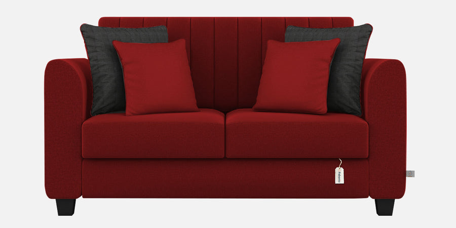 Cosmic Fabric 2 Seater Sofa In Blood Maroon Colour - Febonic Living