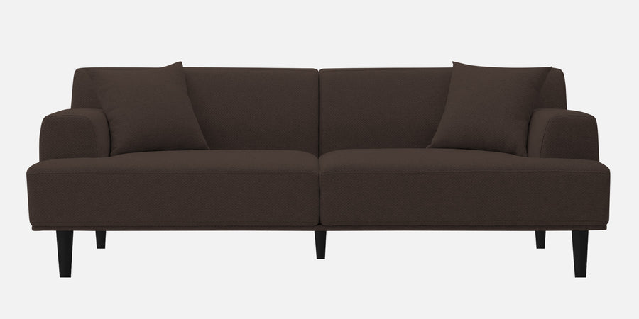 Cobby Fabric 3 Seater Sofa In Coco Brown Colour - Febonic Living
