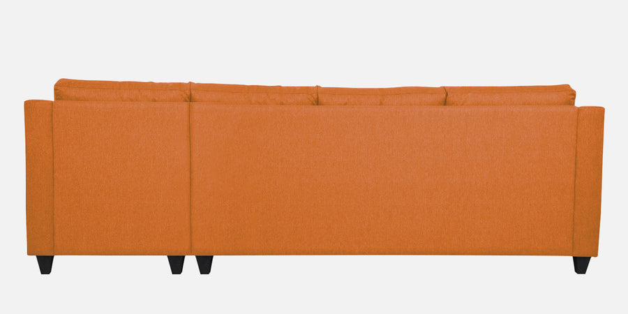 Welly Fabric Lhs Sectional Sofa 3 Lounger In Dark Orange Colour - Febonic Living