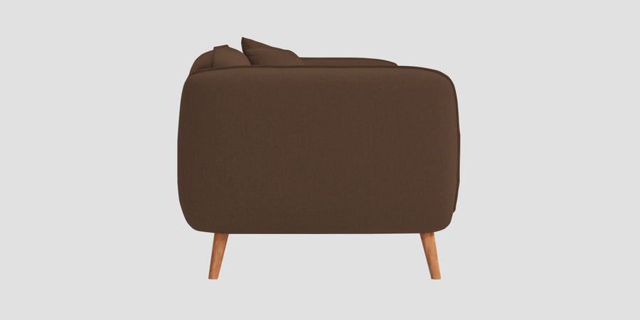 Zia Fabric 2 Seater Sofa In Ash Brown Colour - Febonic Living