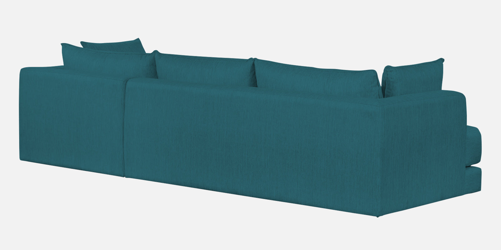 Ziggy Fabric RHS Sectional Sofa (3+Lounger) in Water Blue Colour