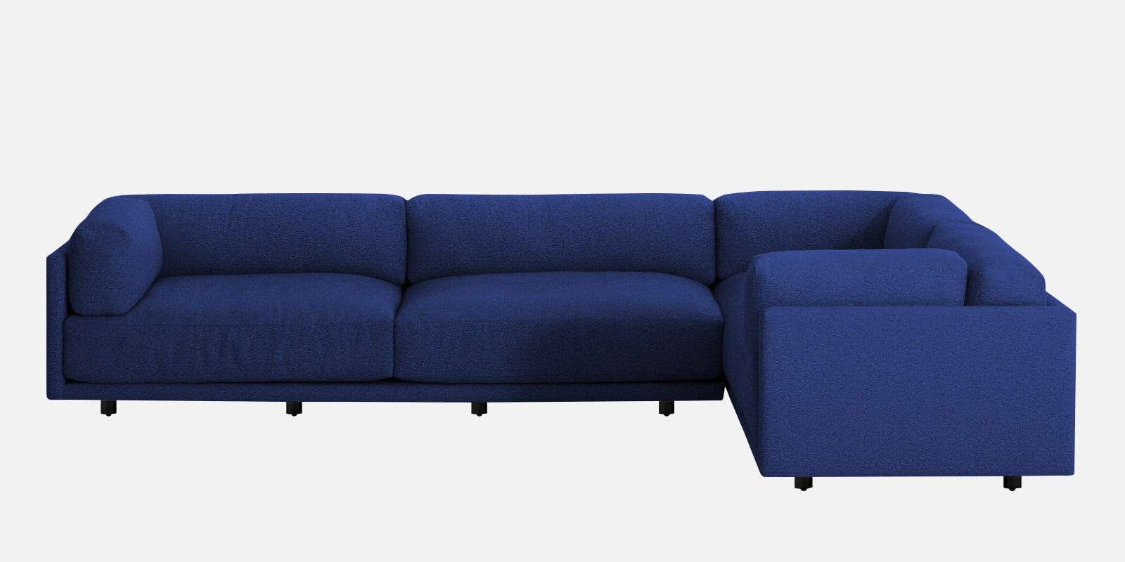 Nixon Fabric 6 Seater RHS Sectional Sofa In Royal Blue Colour