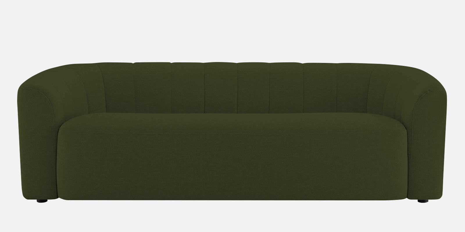 Mara Fabric 3 Seater Sofa In Olive Green Colour