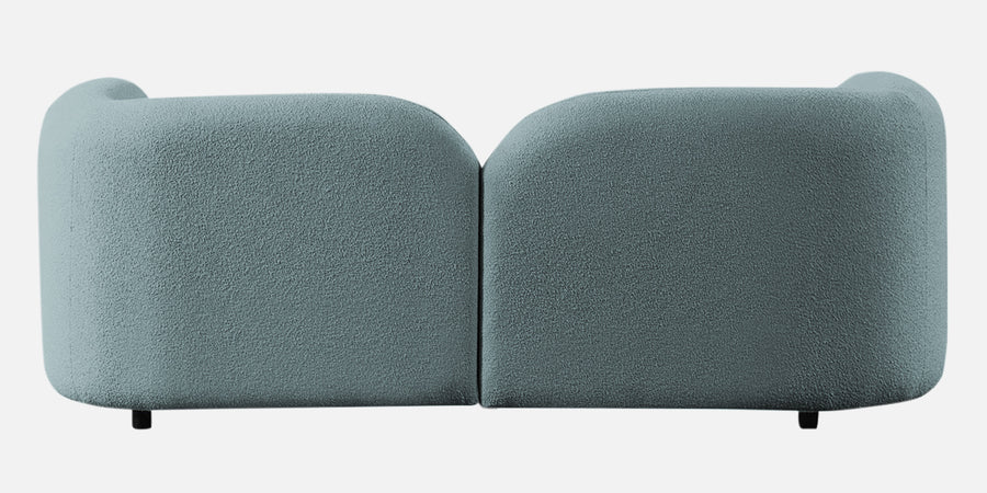 Corny Boucle Fabric 2 Seater Sofa In Stormy Blue Colour - Febonic Living