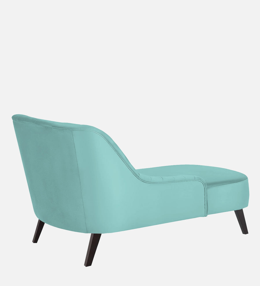 Flora Velvet Rhs Chaise Lounger In Barmunda Aqua Colour - Febonic Living