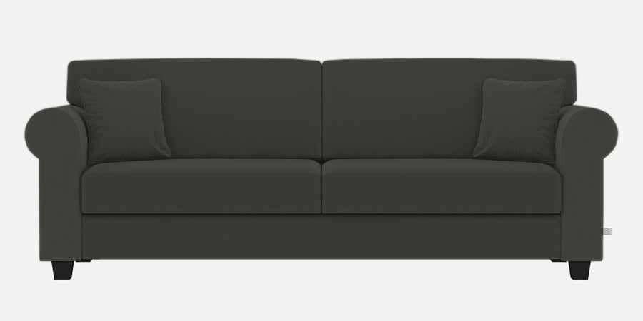 Numonk Velvet 3 Seater Sofa In Hory Grey Colour - Febonic Living
