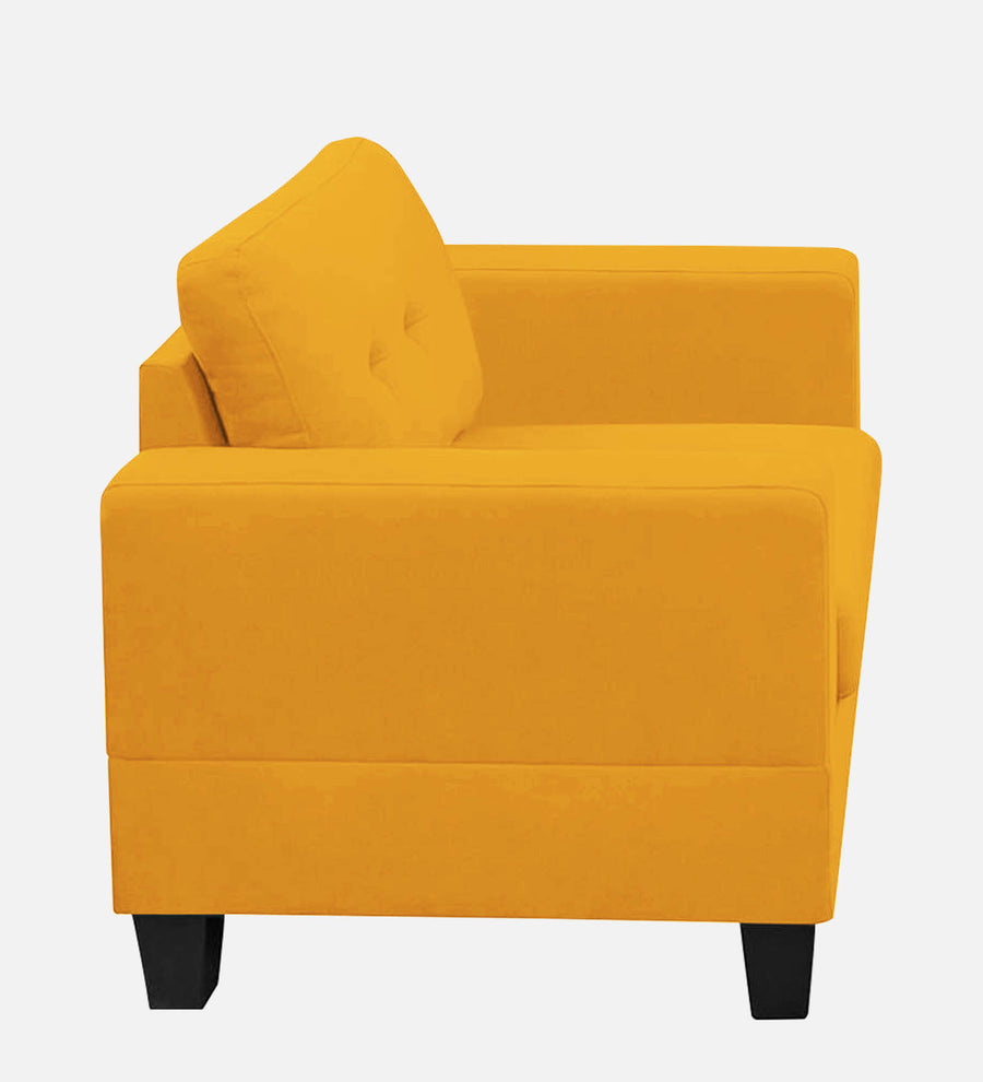 Thomas Fabric 1 Seater Sofa In Bold Yellow Colour - Febonic Living