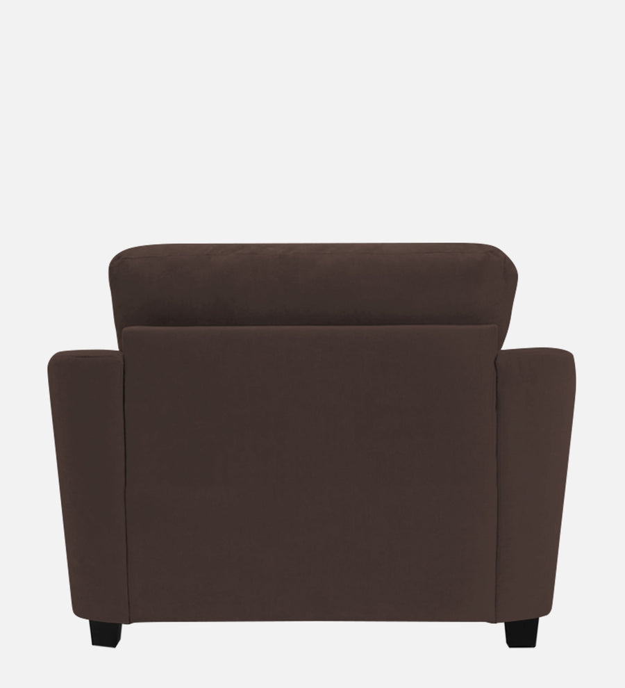 Mulan Fabric 1 Seater Sofa In Caramel Brown Colour - Febonic Living