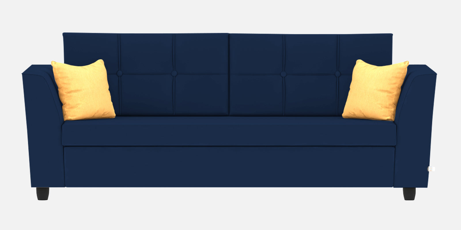 Nestin Velvet 3 Seater Sofa in Imperial Blue Colour