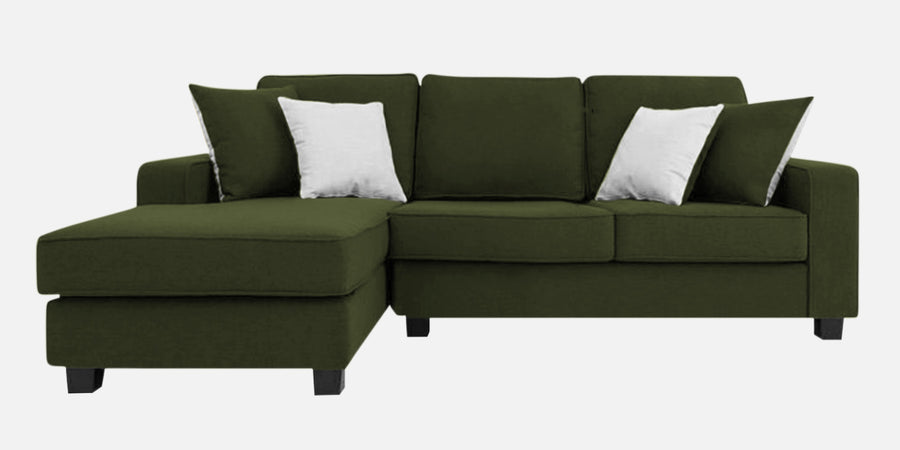 Ladybug Fabric Rhs Sectional Sofa 2 Lounger In Olive Green Colour - Febonic Living