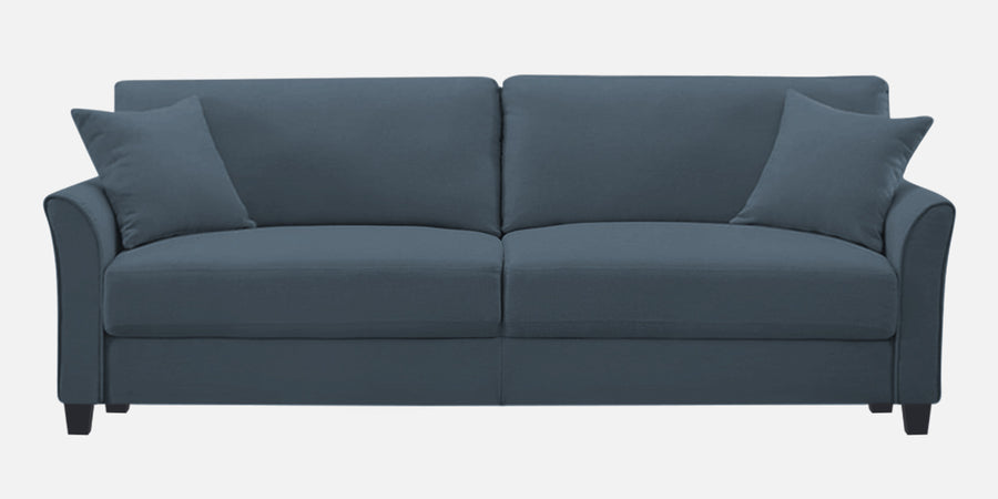Daroo Velvet 3 Seater Sofa In Oxford Blue Colour - Febonic Living