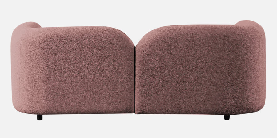 Corny Boucle Fabric 2 Seater Sofa In Rose Pink Colour - Febonic Living