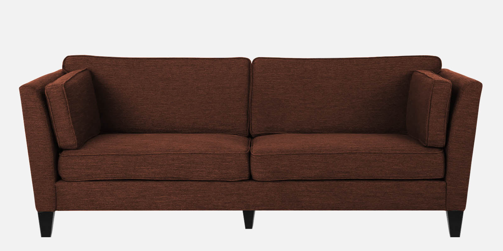 Nigar Fabric 3 Seater Sofa in Coffee Brown Colour