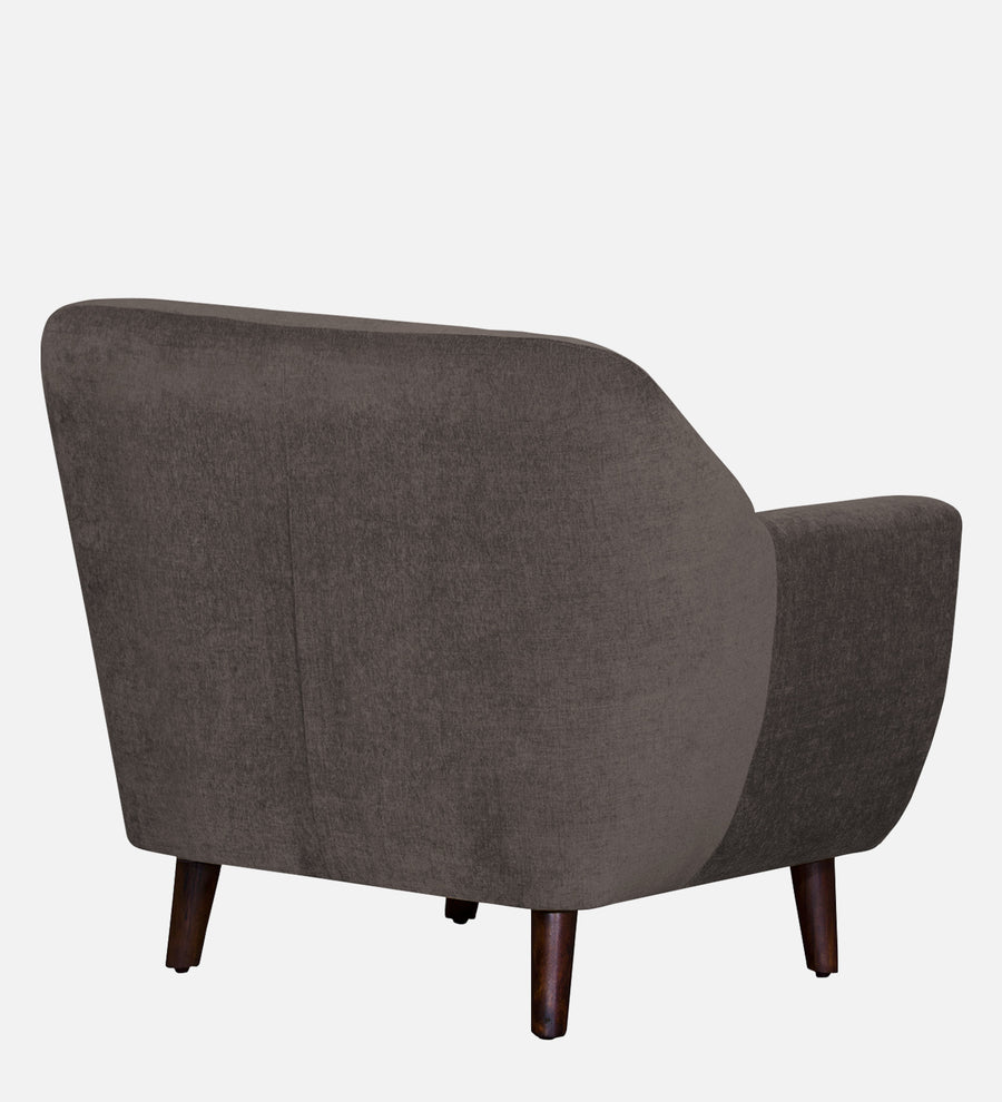 German Fabric 1 Seater Sofa In Caspa Brown Colour - Febonic Living
