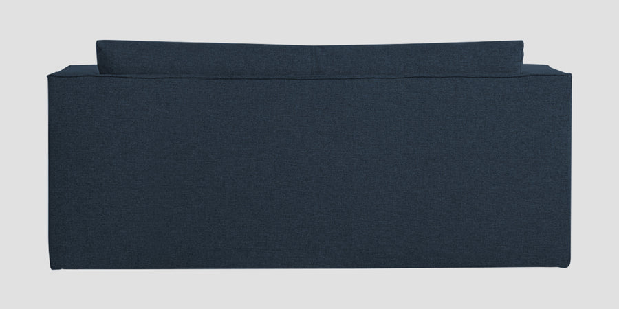 Kenia Fabric 3 Seater Foldable Sofa Cum Bed In Denim Blue Colour - Febonic Living