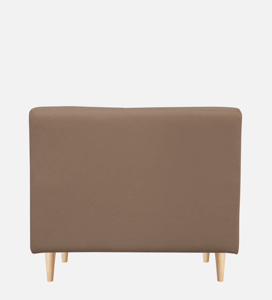 Woody Fabric 1 Seater Sofa In Wheat Beige Colour - Febonic Living