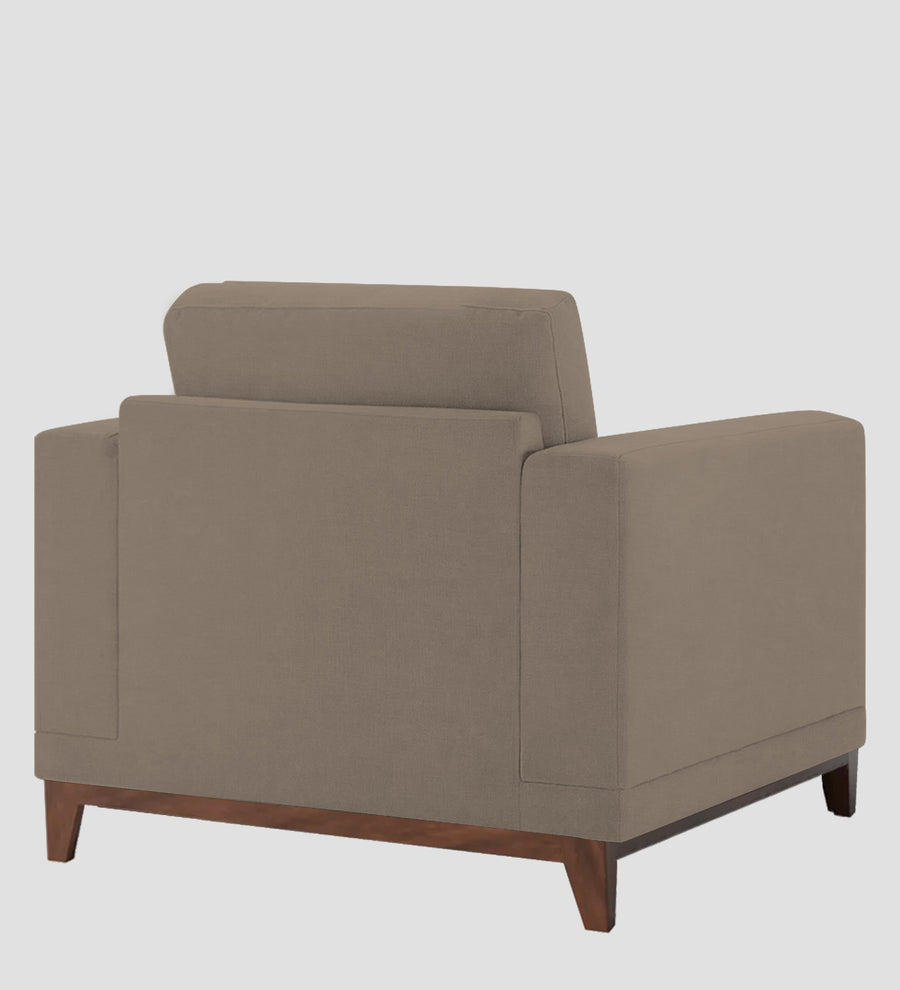 Esha Fabric 1 Seater Sofa In Hazel Beige Colour - Febonic Living