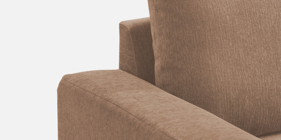 Kara Fabric 2 Seater Pull Out Sofa Cum Bed In Cosmic Beige Colour - Febonic Living