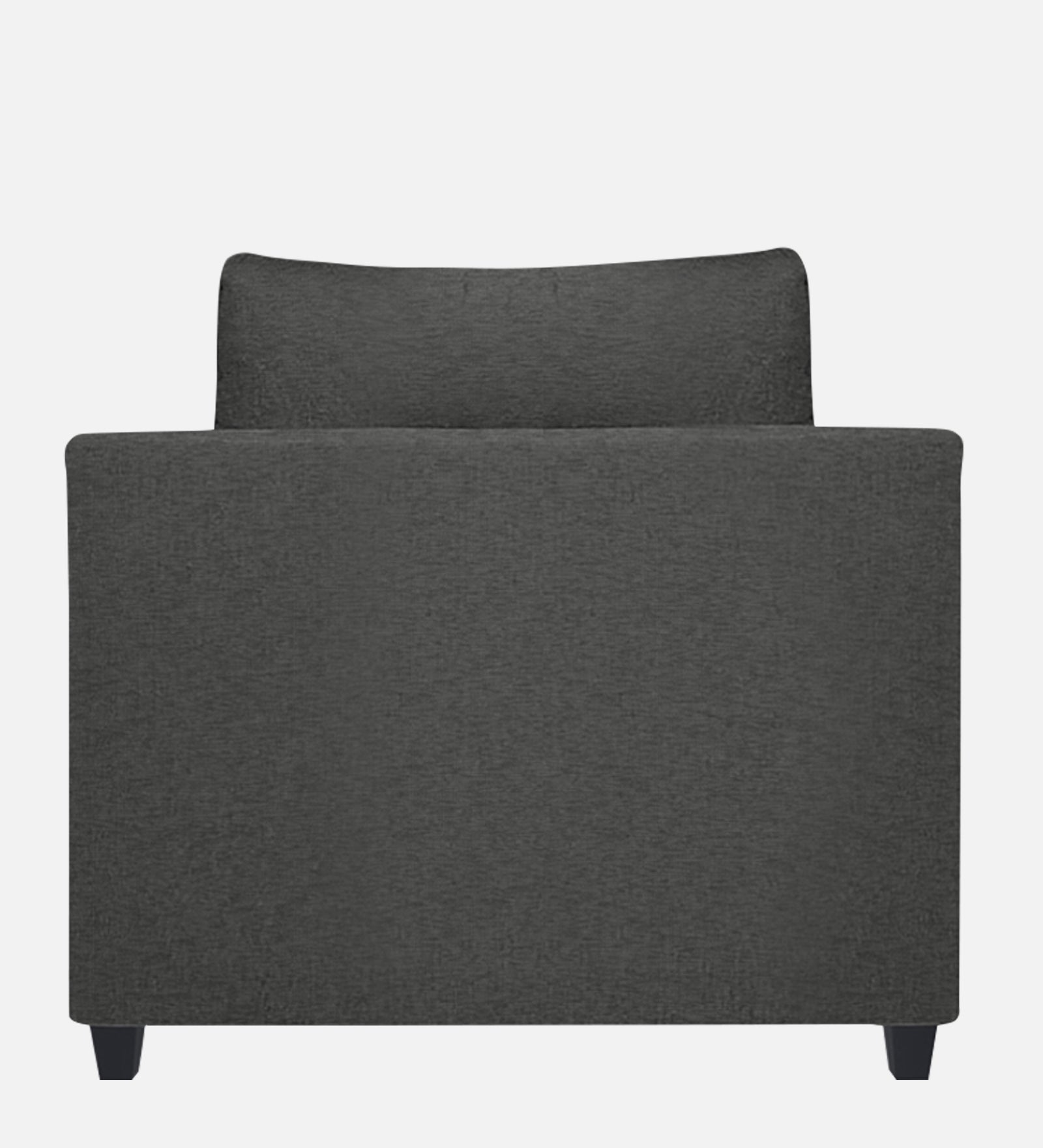 Nuska Fabric 1 Seater Sofa in Charcoal Grey Colour