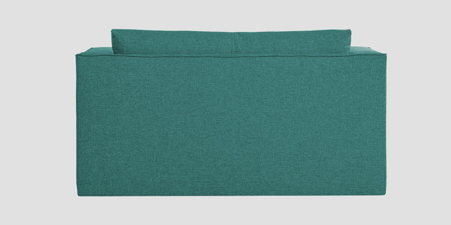 Kenia Fabric 2 Seater Foldable Sofa Cum Bed In Sea Green Colour - Febonic Living