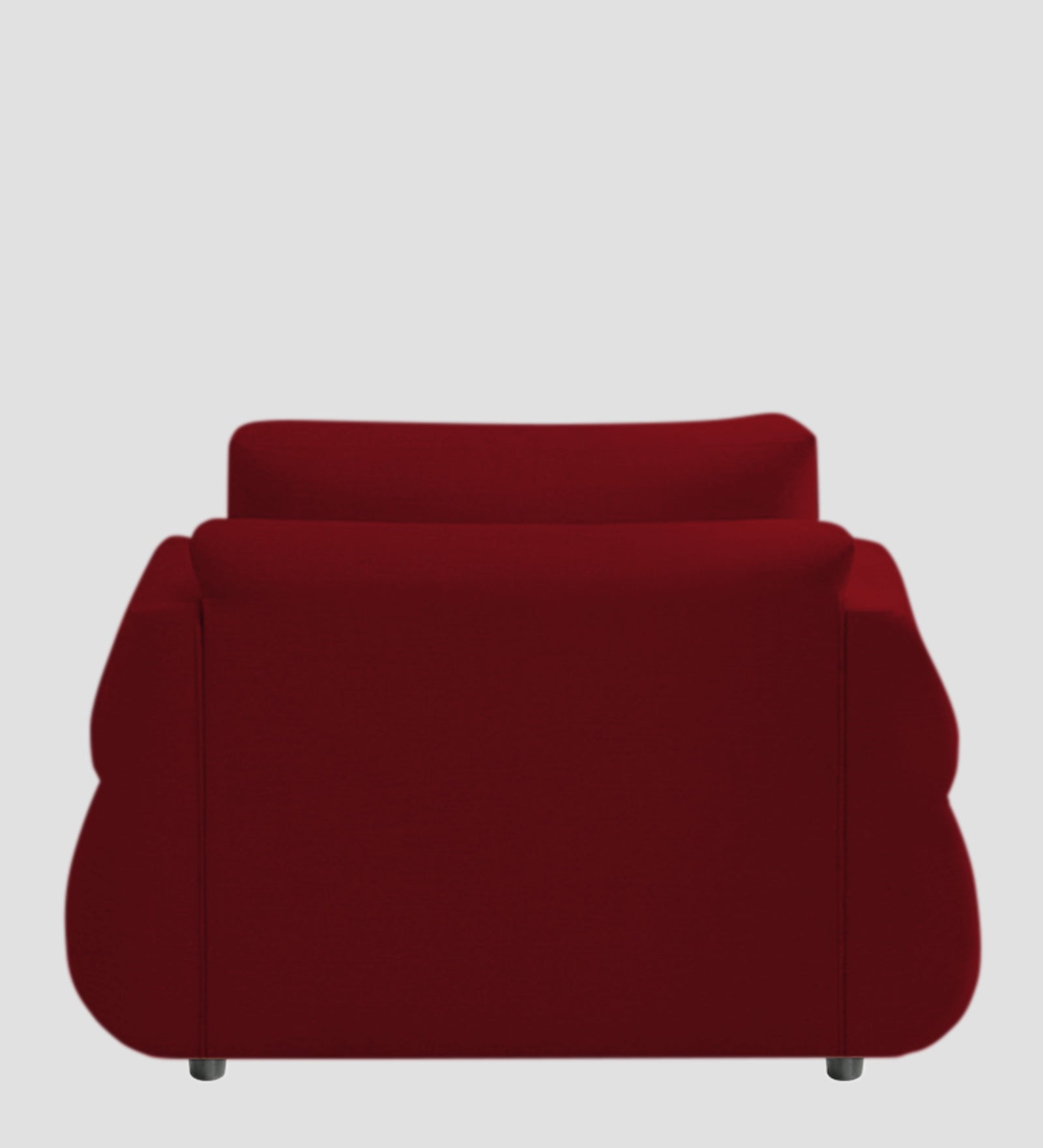 Jack Fabric 1 Seater Sofa In  Ruby Red Colour - Febonic Living