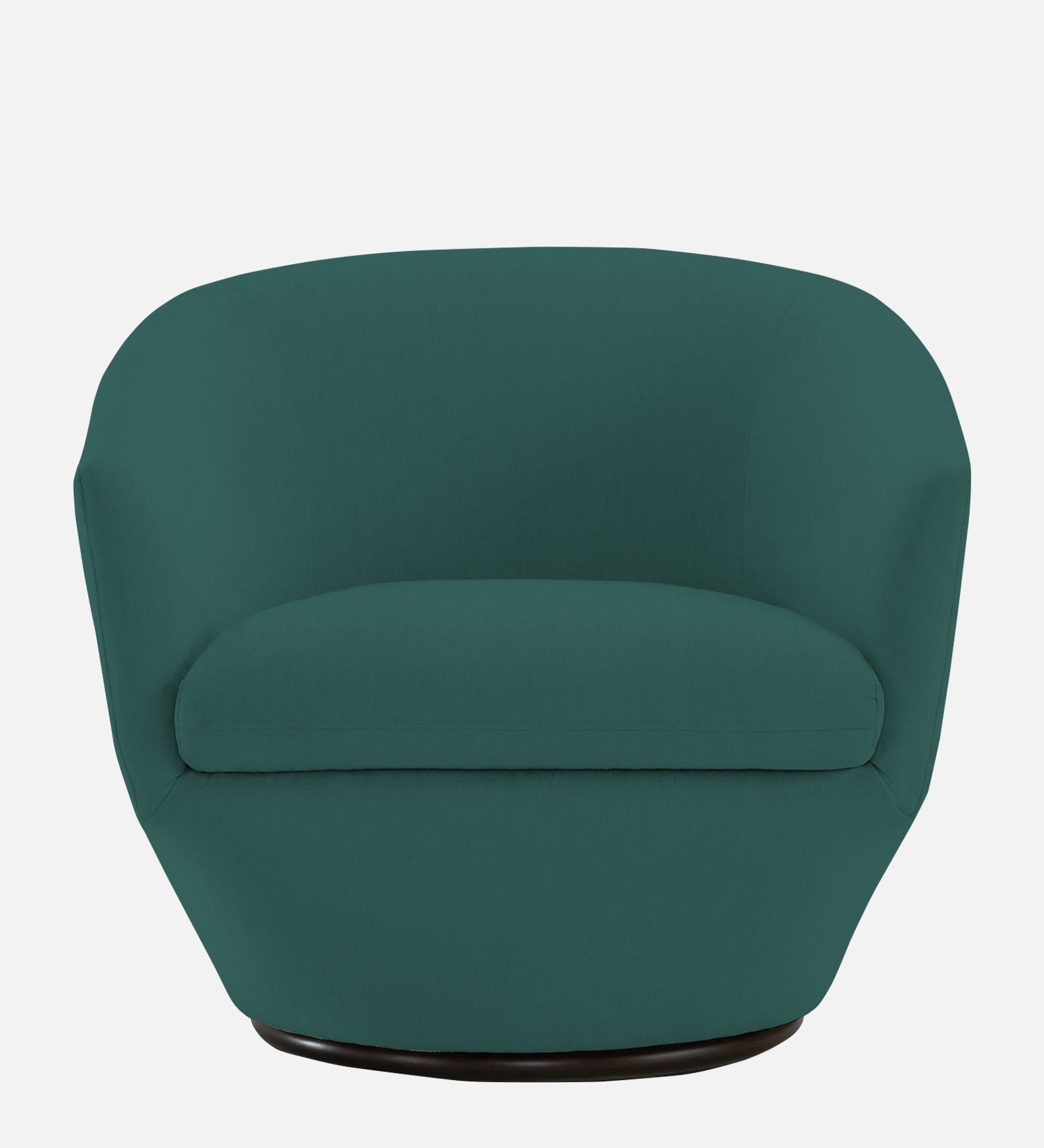 Haddie Velvet Swivel Chair in Pine Green Colour