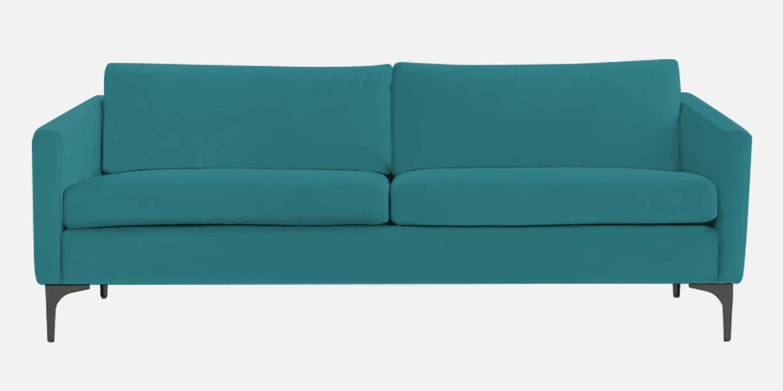 Haru Velvet 3 Seater Sofa in Arabian green Colour