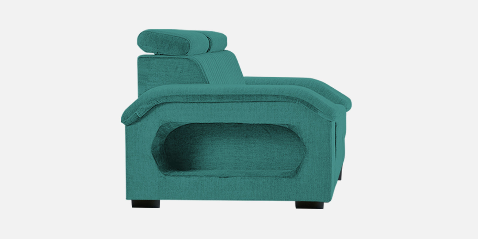 Draco Fabric 2 Seater Sofa In Sea Green Colour