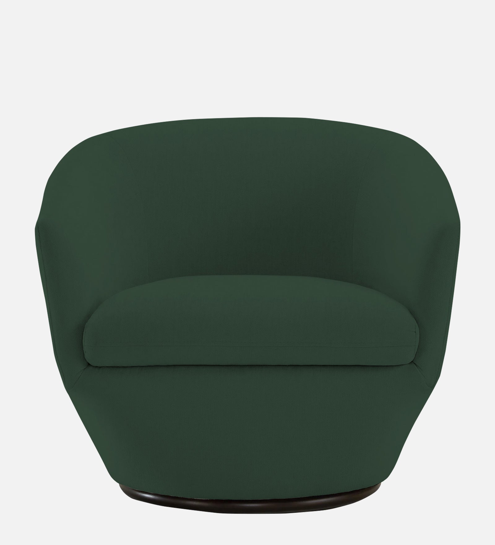 Haddie Velvet Swivel Chair in Amazon Green Colour