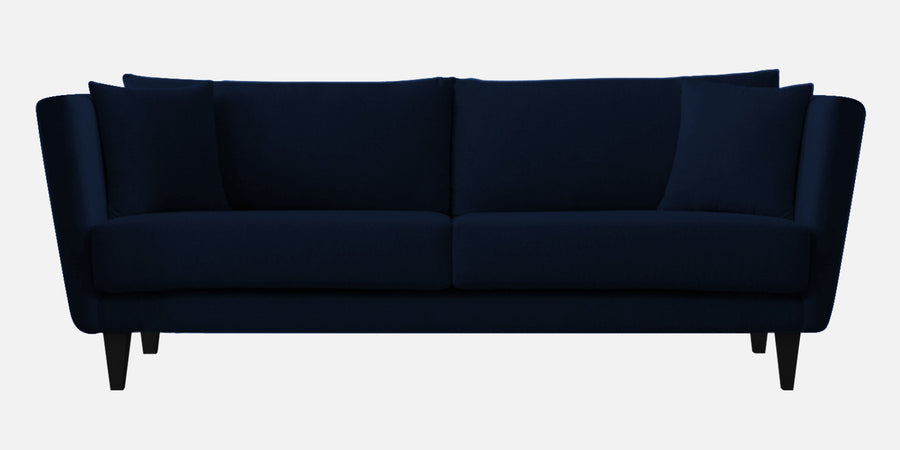 Norway Velvet 3 Seater Sofa In Dark Blue Colour - Febonic Living